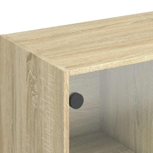 vidaXL Skjenk sonoma eik 102x37x75,5 cm konstruert tre