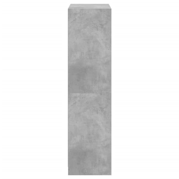 vidaXL skab med låger 68x37x142 cm konstrueret træ betongrå