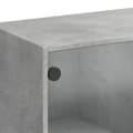 Miniatyrbilde 9 av 11: vidaXL Highboard med dører betonggrå 68x37x142 cm konstruert tre
