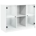 Miniatyrbilde 3 av 11: vidaXL Skjenk hvit 102x37x75,5 cm konstruert tre