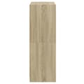Miniatyrbilde 7 av 11: vidaXL Highboard med dører sonoma eik 68x37x109 cm konstruert tre