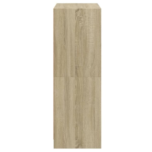 vidaXL skab med låger 68x37x109 cm konstrueret træ sonoma-eg