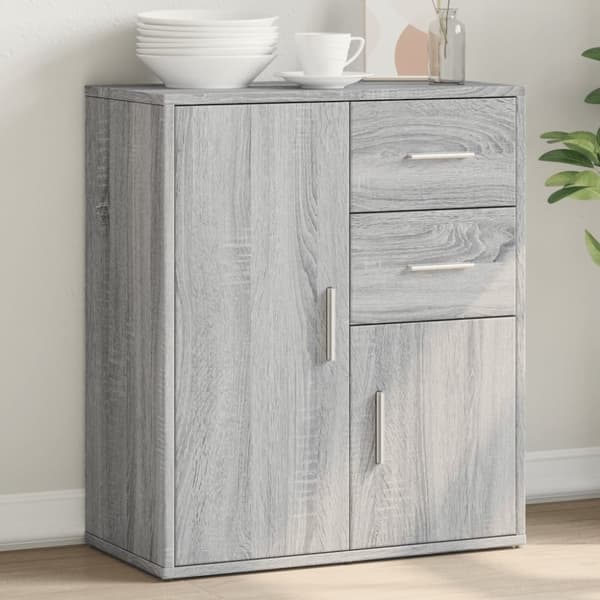 vidaXL Senkki harmaa Sonoma 60x31x70 cm tekninen puu