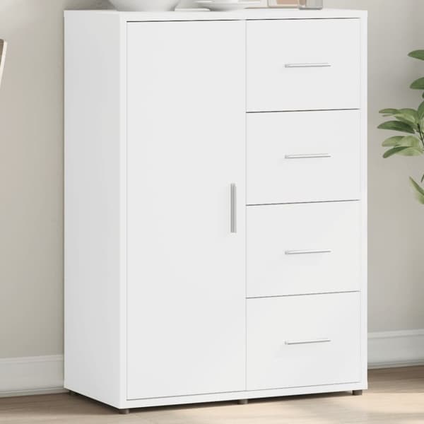 vidaXL skab 60x31x84 cm konstrueret træ hvid