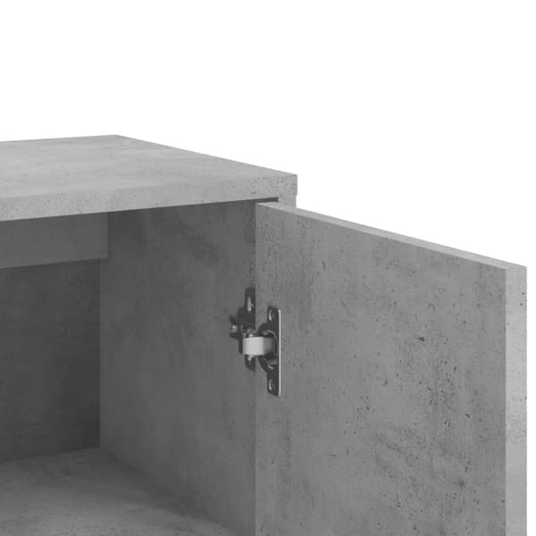vidaXL Byrå betonggrå 60x31x84 cm konstruerat trä