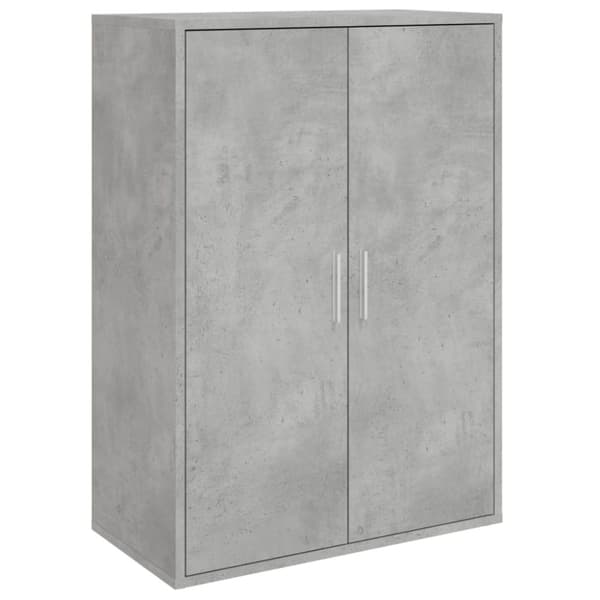 vidaXL Byrå betonggrå 60x31x84 cm konstruerat trä
