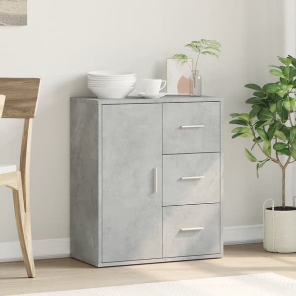 vidaXL Senkki betoninharmaa 60x31x70 cm tekninen puu