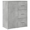 Pikkukuva 1 / 11: vidaXL Senkki betoninharmaa 60x31x70 cm tekninen puu