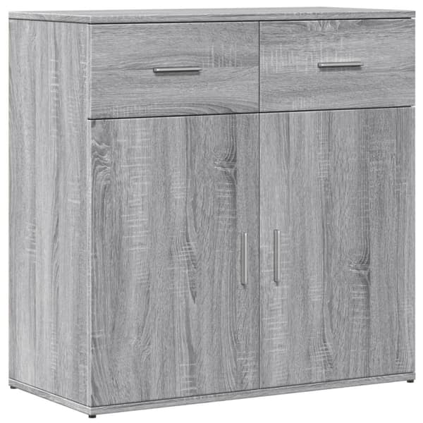 vidaXL Skänk grå sonoma 79x38x80 cm konstruerat trä