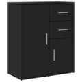 Miniatyrbilde 1 av 11: vidaXL Skjenk svart 60x31x70 cm konstruert tre