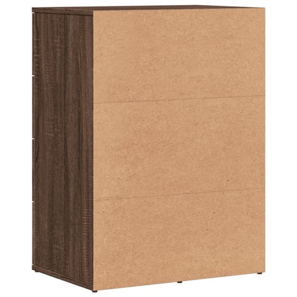 vidaXL Skjenk brun eik 59x39x80 cm konstruert tre