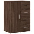 Miniatyrbilde 1 av 11: vidaXL Skjenk brun eik 59x39x80 cm konstruert tre