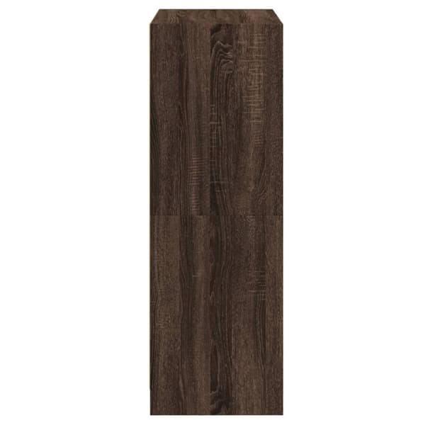 vidaXL skab med låger 68x37x109 cm konstrueret træ brun egetræsfarve