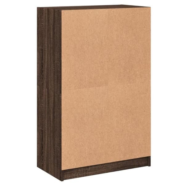 vidaXL skab med låger 68x37x109 cm konstrueret træ brun egetræsfarve