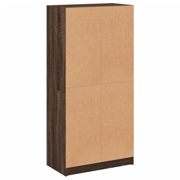 vidaXL Highboard med dører brun eik 68x37x142 cm konstruert tre