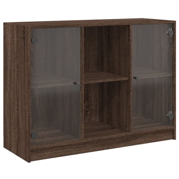 vidaXL skænk 102x37x75,5 cm konstrueret træ brun egetræsfarve