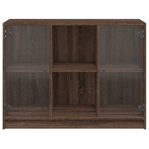 vidaXL skænk 102x37x75,5 cm konstrueret træ brun egetræsfarve