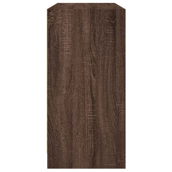 vidaXL skænk 102x37x75,5 cm konstrueret træ brun egetræsfarve