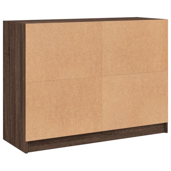vidaXL skænk 102x37x75,5 cm konstrueret træ brun egetræsfarve