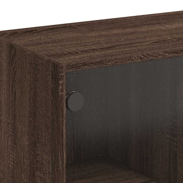 vidaXL skænk 102x37x75,5 cm konstrueret træ brun egetræsfarve