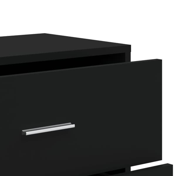 vidaXL skænk 60x31x84 cm konstrueret træ sort