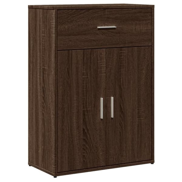 vidaXL skænk 60x30x84 cm konstrueret træ brun egetræsfarve