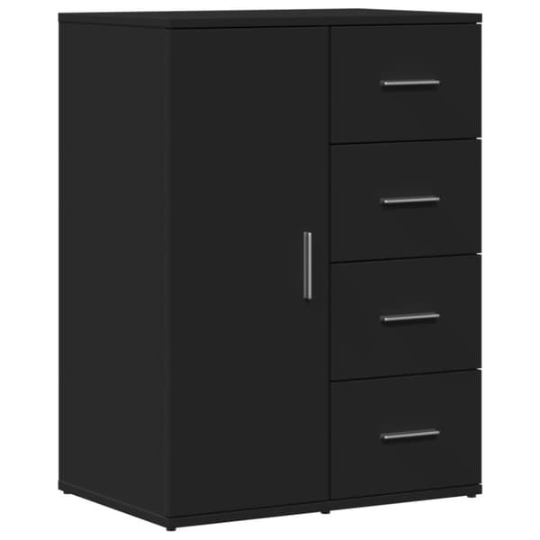 vidaXL Skjenk svart 59x39x80 cm konstruert tre