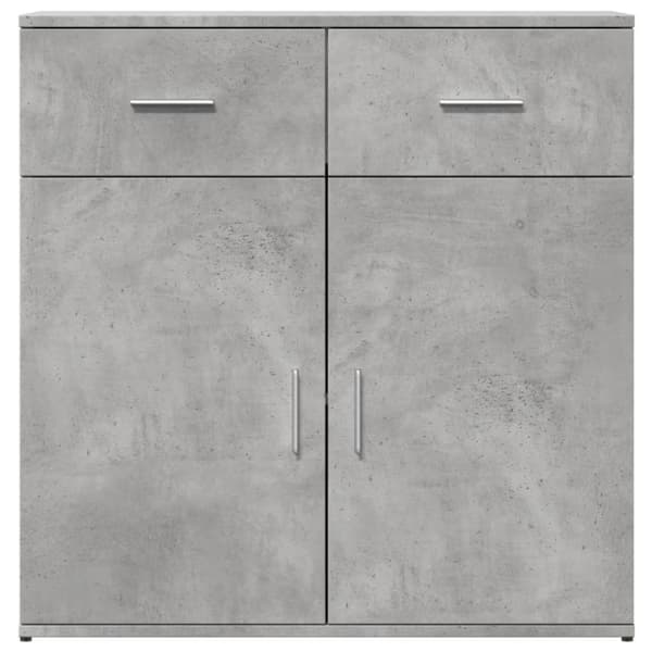 vidaXL Senkit 2 kpl betoninharmaa 79x38x80 cm tekninen puu