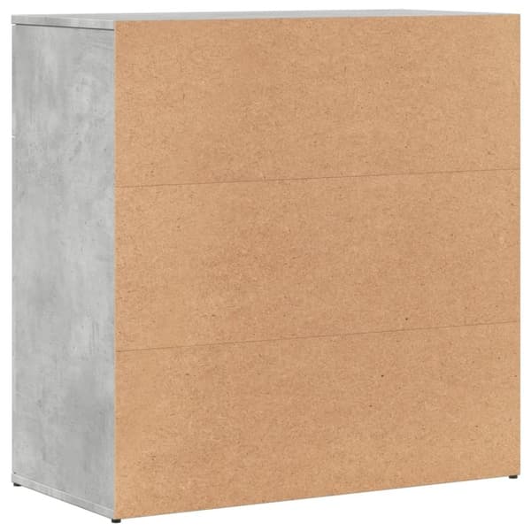 vidaXL Skänk betonggrå 79x38x80 cm konstruerat trä