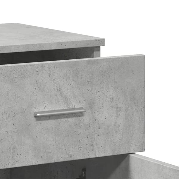 vidaXL Skänk betonggrå 79x38x80 cm konstruerat trä