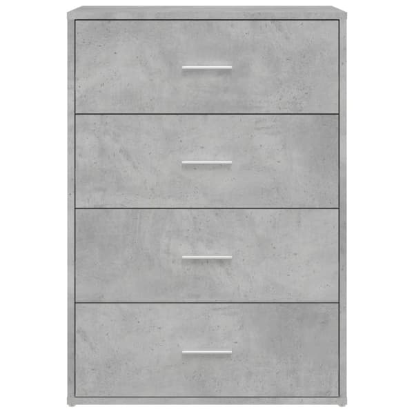 vidaXL Skjenk betonggrå 60x31x84 cm konstruert tre