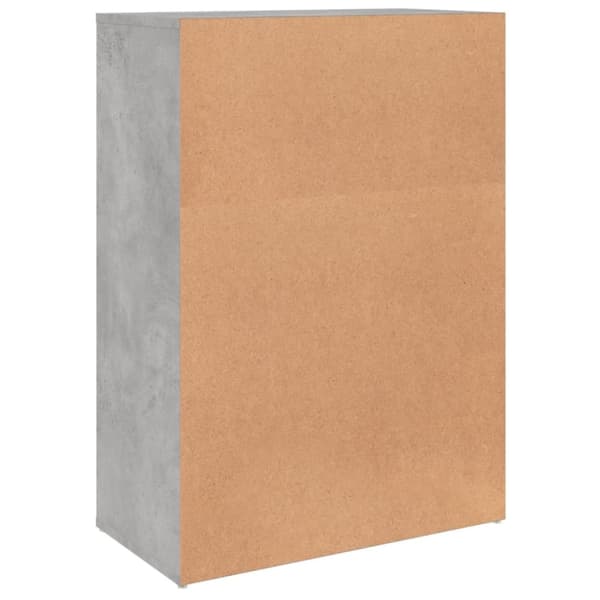 vidaXL Skjenk betonggrå 60x31x84 cm konstruert tre
