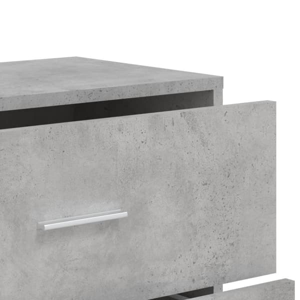 vidaXL Skjenk betonggrå 60x31x84 cm konstruert tre