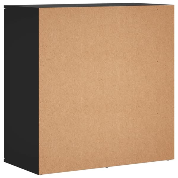 vidaXL skab 79x38x80 cm konstrueret træ sort