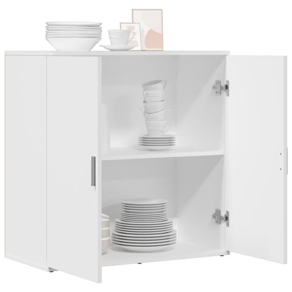 vidaXL Skänk vit 79x38x80 cm konstruerat trä