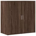 Pikkukuva 1 / 11: vidaXL Senkki ruskea tammi 79x38x80 cm tekninen puu