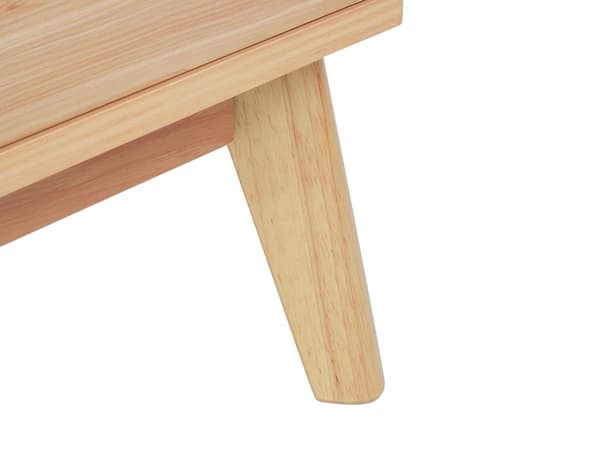 Byrå Ljust trä Spånskiva 3 Lådor Tall Trä Ben Modern Design Sovrum Vardagsrum