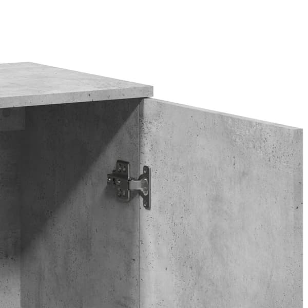 vidaXL Senkit 2 kpl betoninharmaa 79x38x80 cm tekninen puu