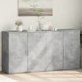 Pikkukuva 11 / 11: vidaXL Senkit 2 kpl betoninharmaa 79x38x80 cm tekninen puu