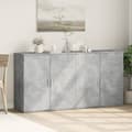 Pikkukuva 2 / 11: vidaXL Senkit 2 kpl betoninharmaa 79x38x80 cm tekninen puu