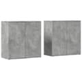 Pikkukuva 1 / 11: vidaXL Senkit 2 kpl betoninharmaa 79x38x80 cm tekninen puu