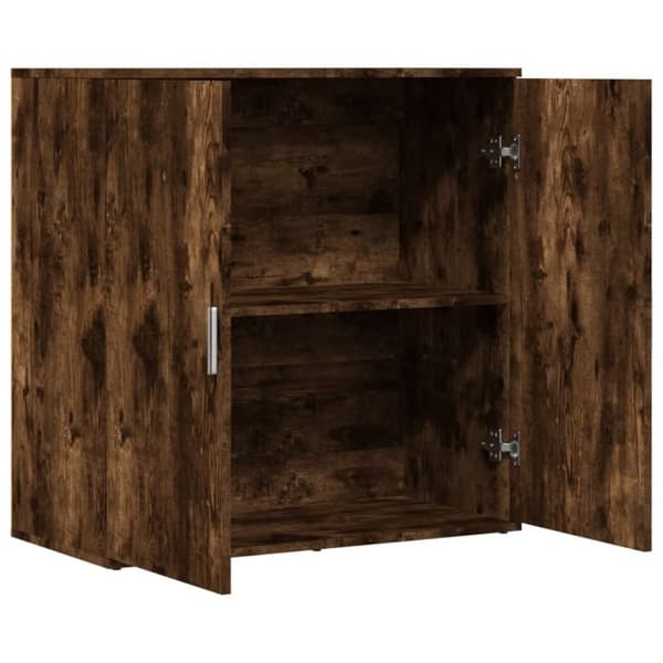 vidaXL Skänk rökfärgad ek 79x38x80 cm konstruerat trä
