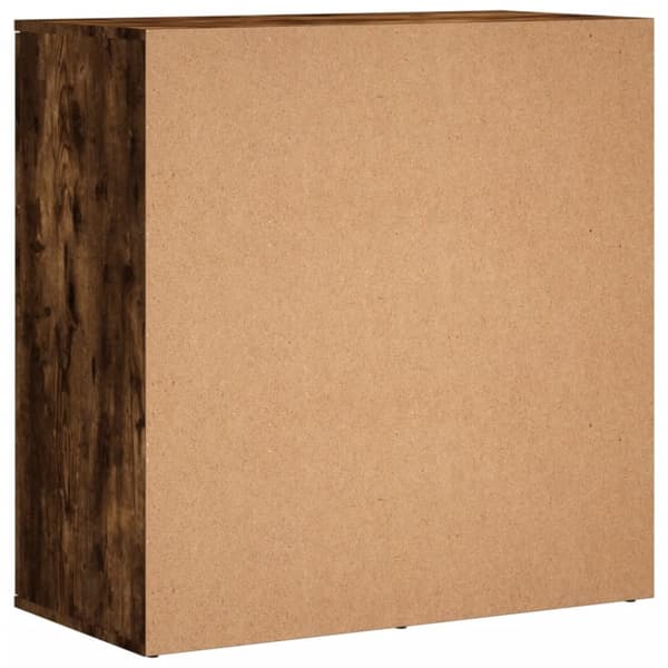 vidaXL Skänk rökfärgad ek 79x38x80 cm konstruerat trä