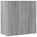 Pikkukuva 3 / 11: vidaXL Senkit 2 kpl harmaa Sonoma 79x38x80 cm tekninen puu