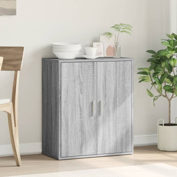 vidaXL Skänk grå sonoma 79x38x80 cm konstruerat trä