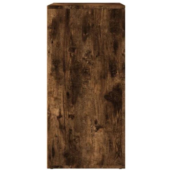vidaXL Skänkar 2 st rökfärgad ek 79x38x80 cm konstruerat trä