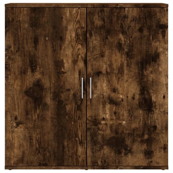 vidaXL skænke 2 stk. 79x38x80 cm konstrueret træ røget egetræsfarve