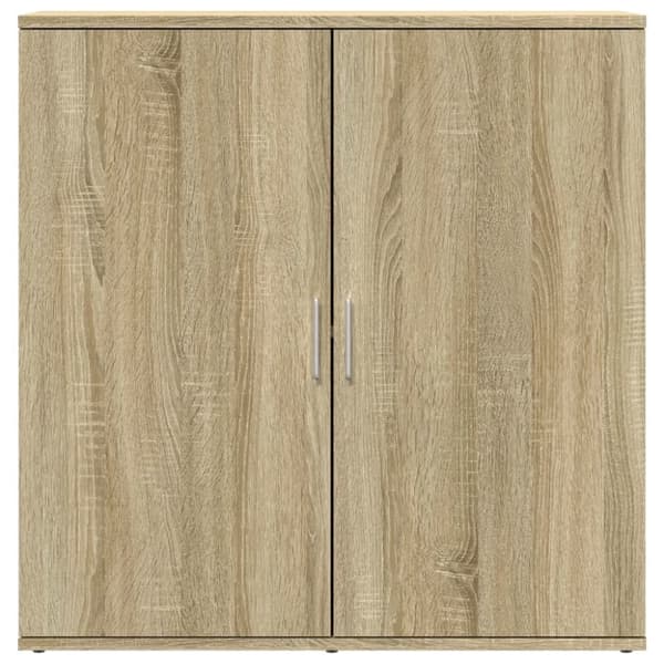 vidaXL skænke 2 stk. 79x38x80 cm konstrueret træ sonoma-eg