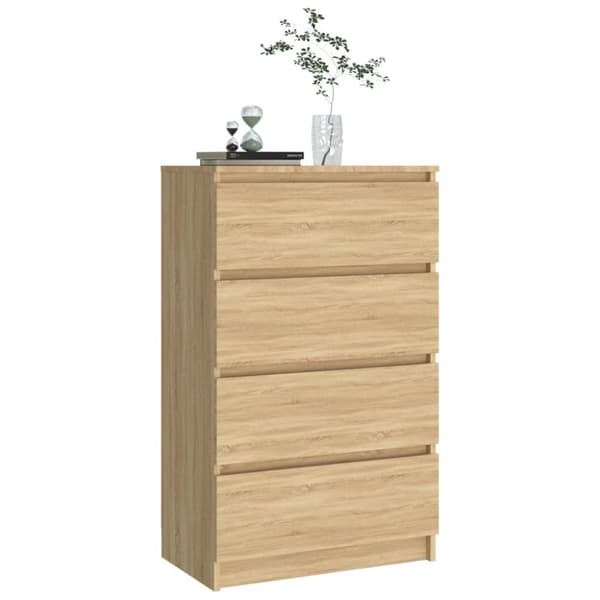 vidaXL skænk 60x35x98,5 cm konstrueret træ sonoma-egetræsfarvet -  Skænke