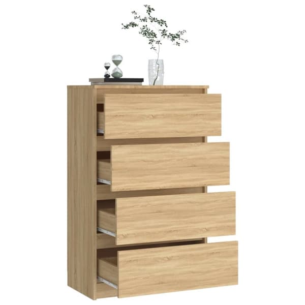 vidaXL skænk 60x35x98,5 cm konstrueret træ sonoma-egetræsfarvet -  Skænke